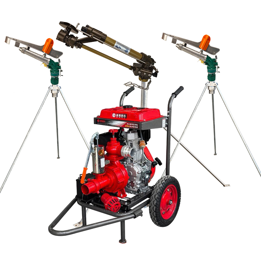 衢州一体式灌溉机组 全套喷枪水带配齐 抗旱浇地神器